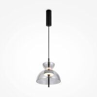 Runde LED Pendelleuchte Rauchglas Ø25 cm 12 W Up Down