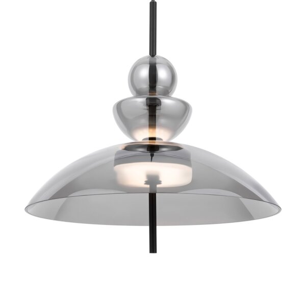 Runde LED Hängelampe Rauchglas Ø40 cm 1300 lm Up Down