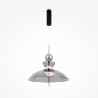 Runde LED Hängelampe Rauchglas Ø40 cm 1300 lm...