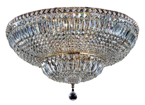 Deckenlampe Glas Metall Gold Ø60,5 cm E14 16-flammig