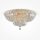 Deckenlampe Glas Metall Gold Ø60,5 cm E14 16-flammig