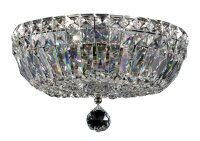Deckenlampe Glas Metall Nickel Ø30 cm E14 3-flammig