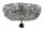 Deckenlampe Glas Metall Nickel Ø30 cm E14 3-flammig