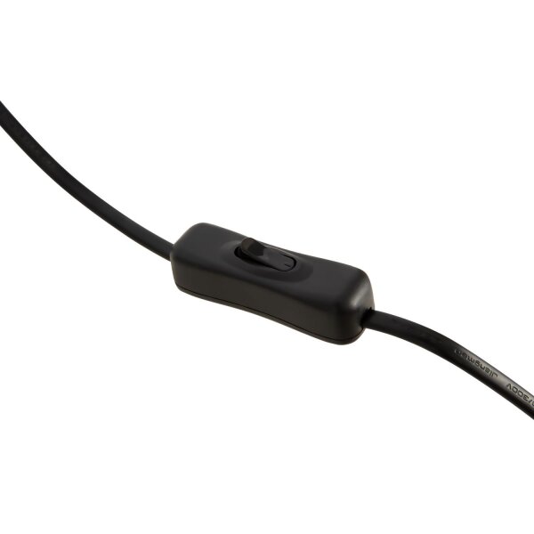 Elegante Tischlampe Stoff Metall Weiß Messing E27 39 cm