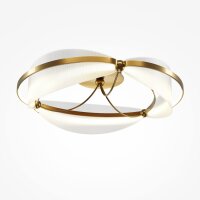 LED Deckenleuchte Glas Aluminium Messing B:60 cm 3000 K