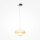 LED Hängelampe Glasschirm Metall in Chrom Ø30 cm 2700 K