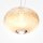 LED Hängelampe Glasschirm Metall in Chrom Ø30 cm 2700 K