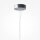 LED Hängelampe Glasschirm Metall in Chrom Ø30 cm 2700 K