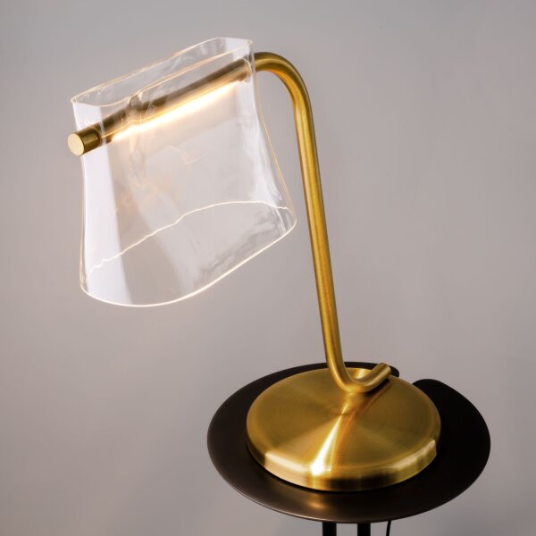 LED Tischleuchte Glas Metall 48,5 cm 8 W 850 lm 3000 K
