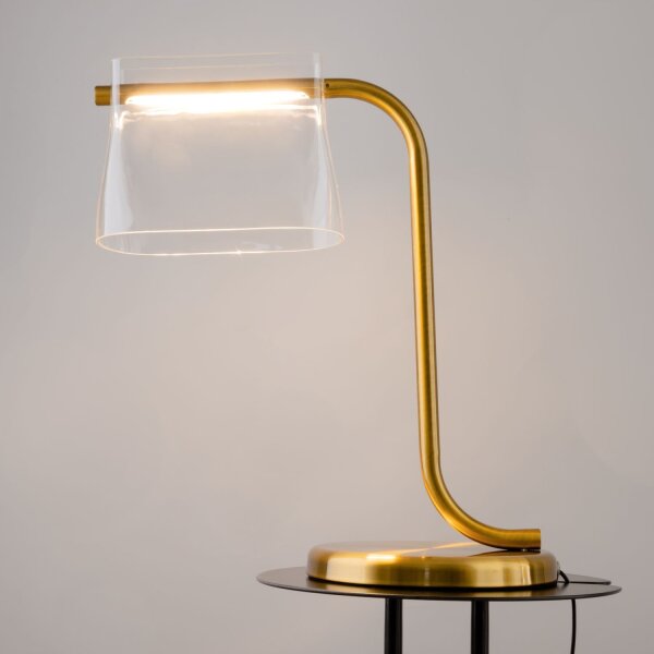 LED Tischleuchte Glas Metall 48,5 cm 8 W 850 lm 3000 K