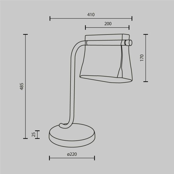 LED Tischleuchte Glas Metall 48,5 cm 8 W 850 lm 3000 K