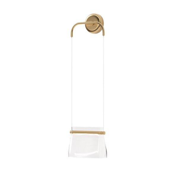 LED Wandleuchte höhenverstellbar Glas Metall 8 W 3000 K