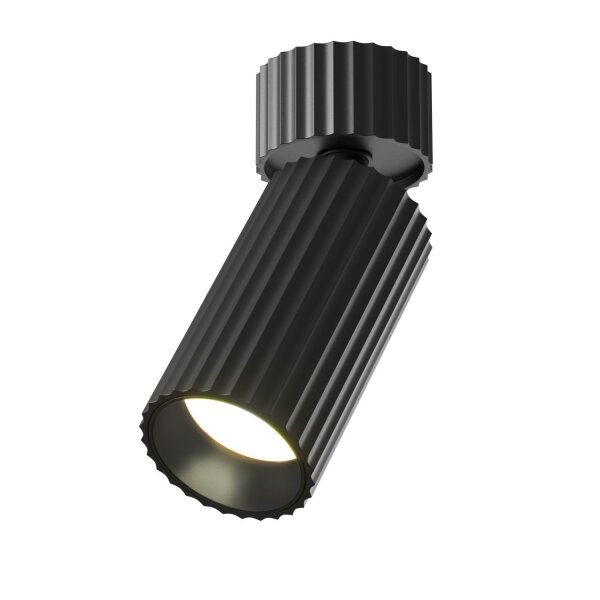 Deckenspot flexibel Aluminium Schwarz L:10 cm GU10