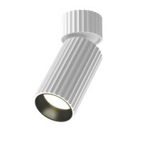 Deckenspot flexibel Aluminium Weiß L:10 cm GU10