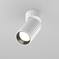 Deckenspot flexibel Aluminium Weiß L:10 cm GU10