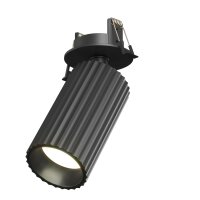 Einbauleuchte verstellbar Aluminium Schwarz L:6 cm GU10
