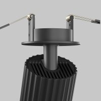 Einbauleuchte verstellbar Aluminium Schwarz L:6 cm GU10