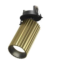 Einbauleuchte flexibel Aluminium in Messing L:6 cm GU10