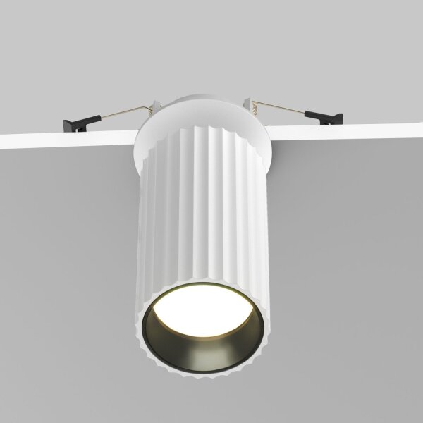 Einbauleuchte verstellbar Aluminium Weiß B:6 cm GU10