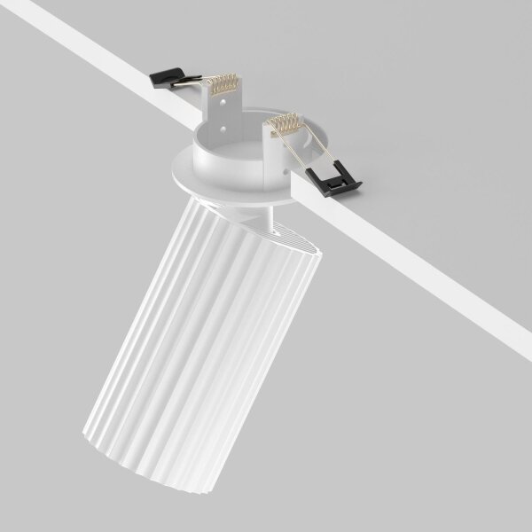 Einbauleuchte verstellbar Aluminium Weiß B:6 cm GU10