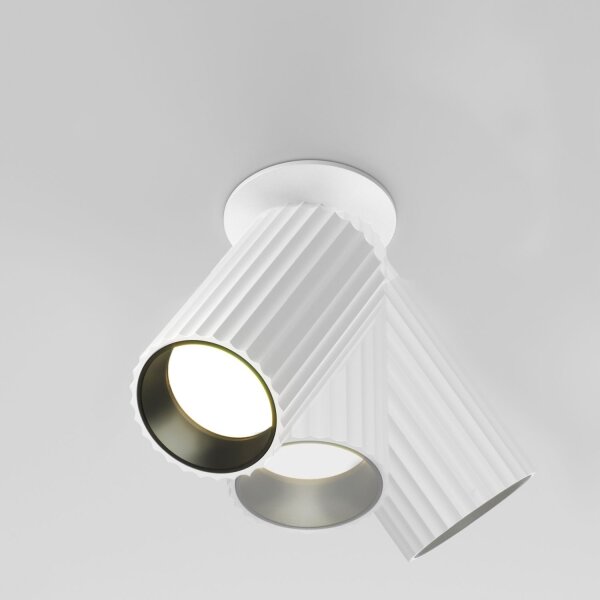 Einbauleuchte verstellbar Aluminium Weiß B:6 cm GU10