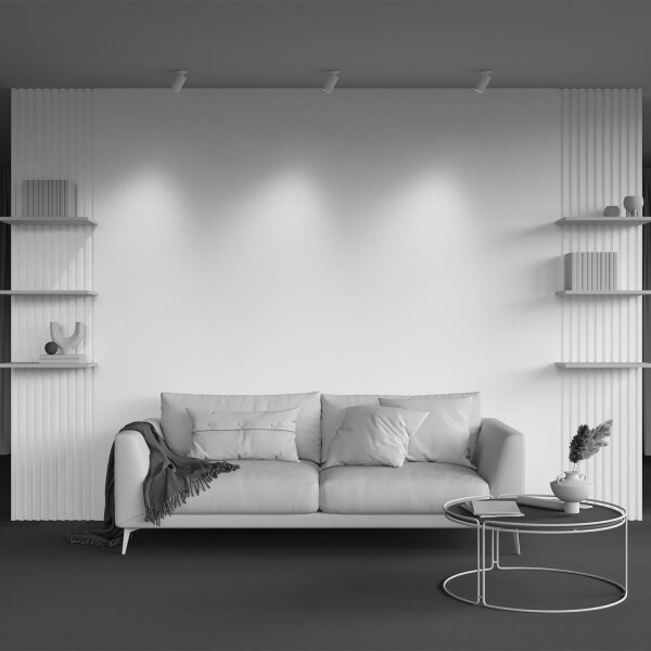 Einbauleuchte verstellbar Aluminium Weiß B:6 cm GU10