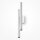 Wandstrahler Aluminium Weiß H:49 cm inkl GU10 4-flammig