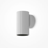 Moderne Wandlampe Aluminium Weiß T:7 cm GU10 Downlight