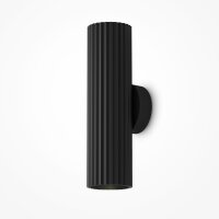 Wandlampe 2-flammig Schwarz H:10 cm GU10 Up Down Modern