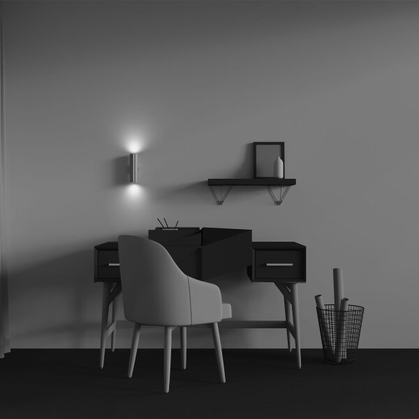 Wandlampe 2-flammig in Messing H:10 cm GU10 Up Down