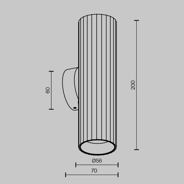 Wandlampe 2-flammig Weiß T:7 cm GU10 Up Down Modern