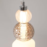LED Pendelleuchte Glas Metall Gold Ø14,7 cm 35 W...