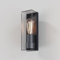 Außenlampe Wand Aluminium Graphit IP65 E27 H:25,6 cm