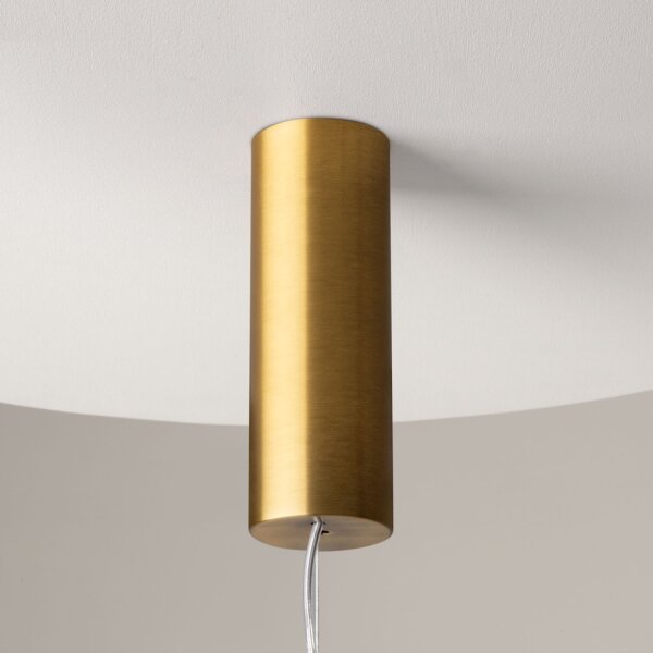 LED Hängelampe Glas Metall in Messing 98 cm 39 W 3000 K