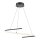 LED Pendelleuchte Schwarz dimmbar L:60 cm 3000-4000 K