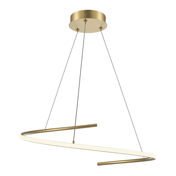 LED Hängelampe in Messing dimmbar L:60 cm 2600-3500 K