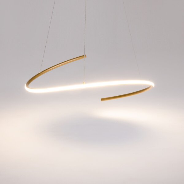 LED Hängelampe in Messing dimmbar L:60 cm 2600-3500 K