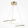 LED Hängelampe in Messing dimmbar L:60 cm 2600-3500 K