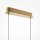LED Pendelleuchte dimmbar in Messing 98 cm 2600-3500 K