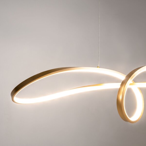 LED Pendelleuchte dimmbar Gold Modern L:92 cm 4000 K