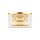 Wandlampe Glas Metall Gold H:18 cm E14 2-flammig Modern