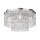 Deckenlampe Glas Metall in Chrom Ø45 cm E14 6-flammig