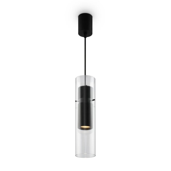 Moderne Pendelleuchte Glas Aluminium Ø8 cm rund GU10