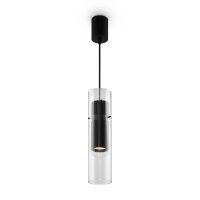 Moderne Pendelleuchte Glas Aluminium Ø8 cm rund GU10