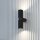 Wandleuchte Up Down Aluminium Schwarz Ø8 cm GU10 Modern