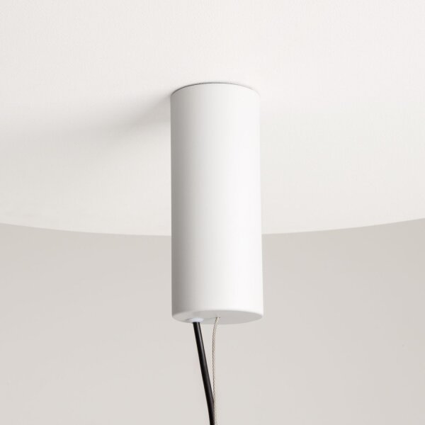 LED Hängelampe Metall Weiß Schwarz L:30 cm 3000 K 5 W