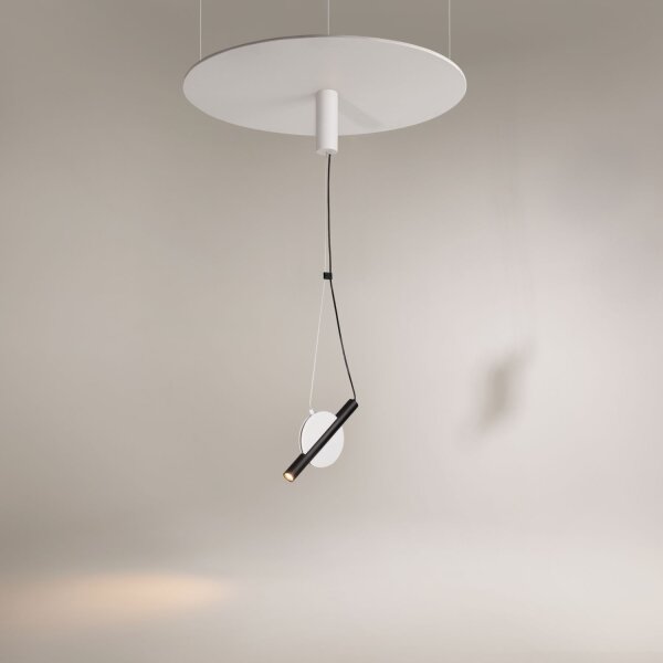 LED Hängelampe Metall Weiß Schwarz L:30 cm 3000 K 5 W