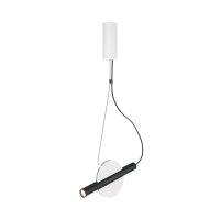 LED Hängelampe Metall Weiß Schwarz L:30 cm...