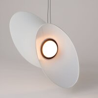 LED Hängelampe Weiß verstellbar L:52 cm 3000 K...