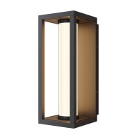 LED Außenleuchte Schwarz IP54 H:35,5 cm 3000 K Outdoor